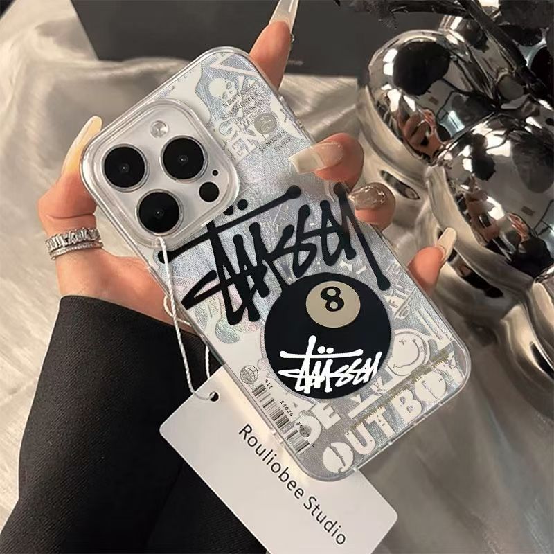 可愛いstussy iphone 16/17 proケース 