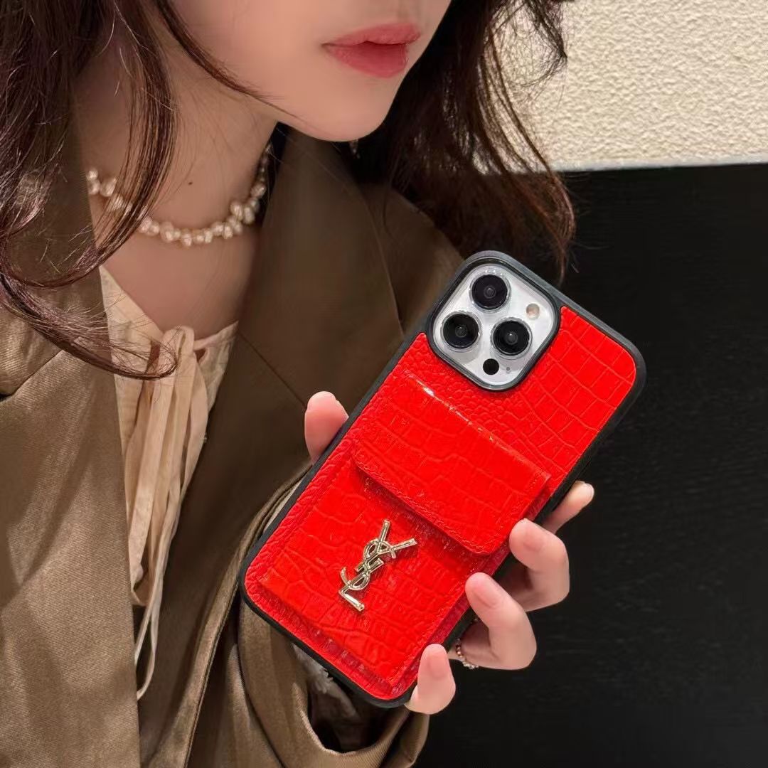 韓国YSL 革製 iphone 16カバー
