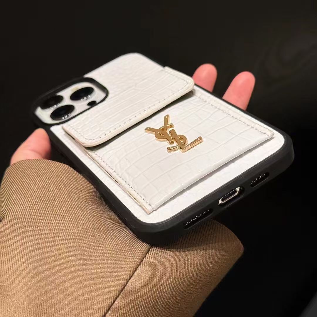 YSL iphone 16 pro ケース革製 