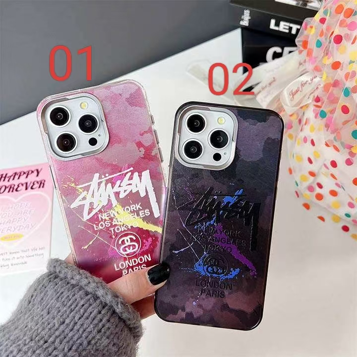 stussy ブラント iphone 16/17ケースレディス