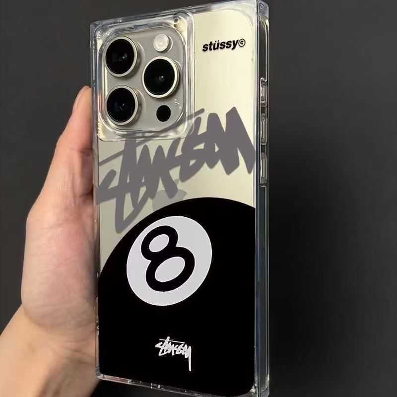 Stussy iphone 16 pro maxケース四角い 