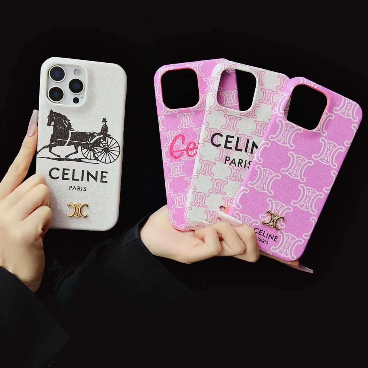 Celine iphone 16 pro maxケース pin