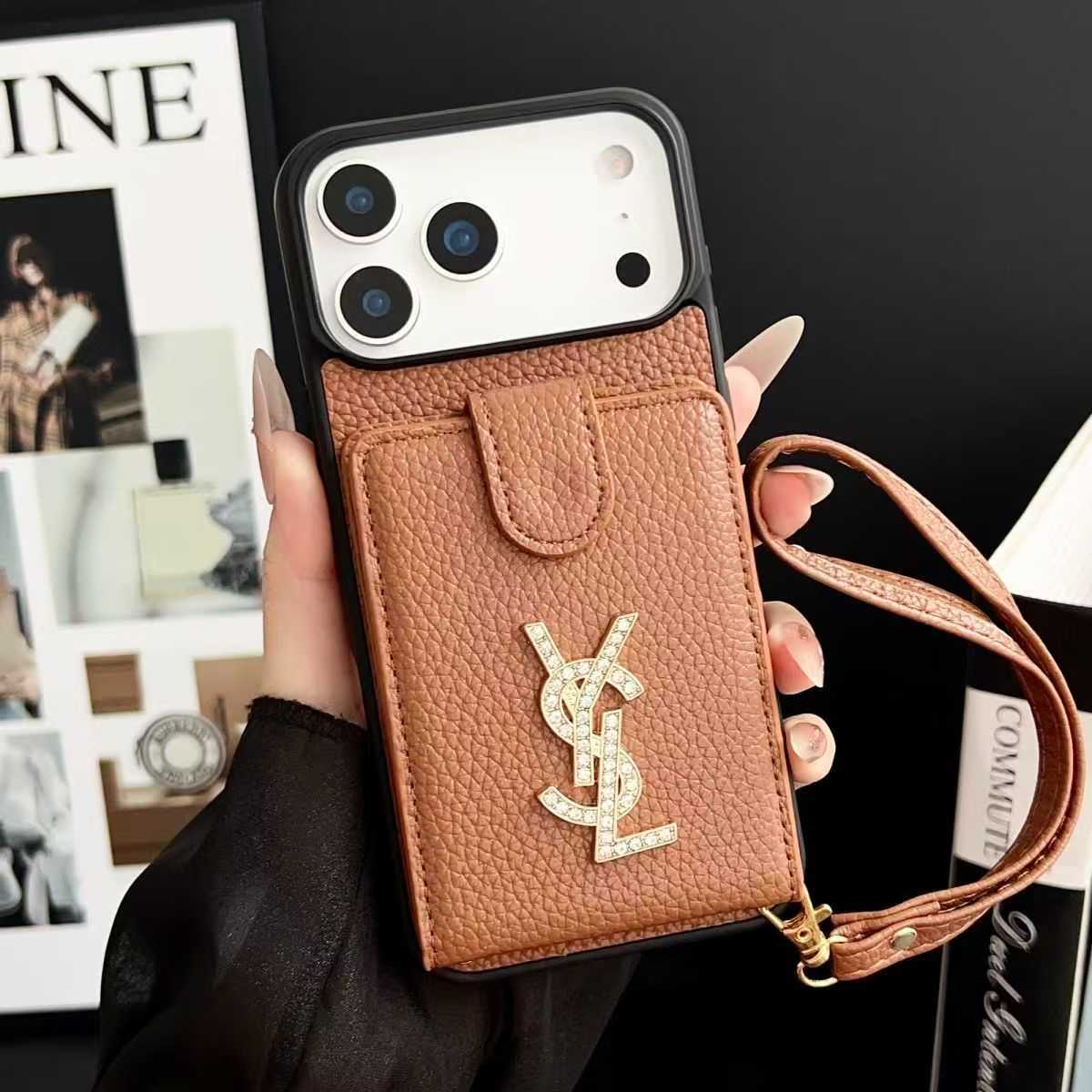YSL iPhone17 高級レザーケース